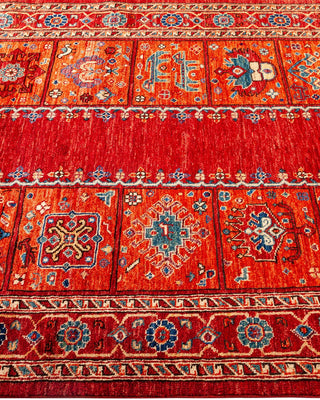 Traditional Serapi Orange Wool Runner 4' 2" x 13' 4" - Solo Rugs