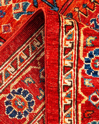 Traditional Serapi Orange Wool Runner 4' 2" x 13' 4" - Solo Rugs