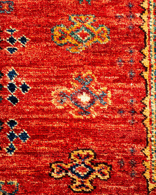 Traditional Serapi Orange Wool Area Rug 3' 1" x 5' 1" - Solo Rugs