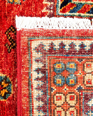 Traditional Serapi Orange Wool Area Rug 3' 1" x 5' 1" - Solo Rugs