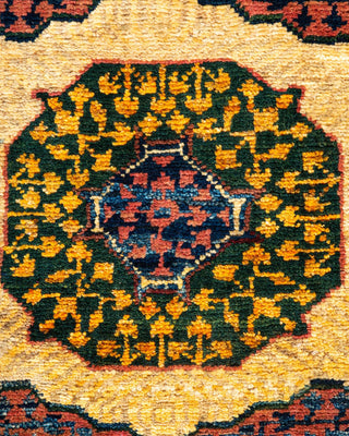 Traditional Serapi Yellow Wool Area Rug 2' 9" x 4' 0" - Solo Rugs