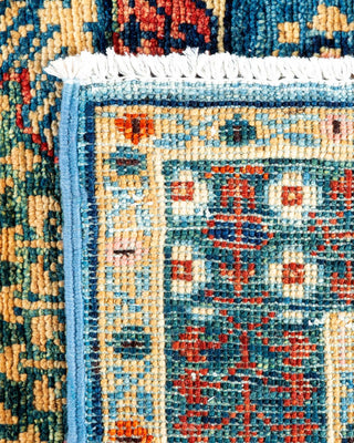 Traditional Serapi Light Blue Wool Area Rug 3' 3" x 4' 10" - Solo Rugs