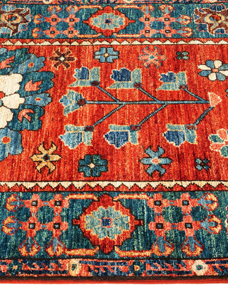 Traditional Serapi Orange Wool Runner 2' 9" x 15' 11" - Solo Rugs