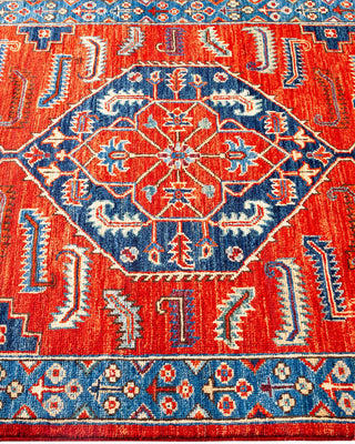 Traditional Serapi Orange Wool Runner 3' 0" x 11' 11" - Solo Rugs