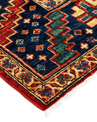 Traditional Serapi Orange Wool Area Rug 8' 5" x 12' 2" - Solo Rugs