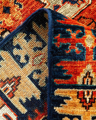 Traditional Serapi Orange Wool Runner 3' 3" x 9' 11" - Solo Rugs