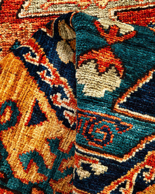 Traditional Serapi Orange Wool Runner 3' 3" x 9' 11" - Solo Rugs