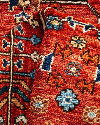 Traditional Serapi Orange Wool Runner 2' 9" x 7' 4" - Solo Rugs