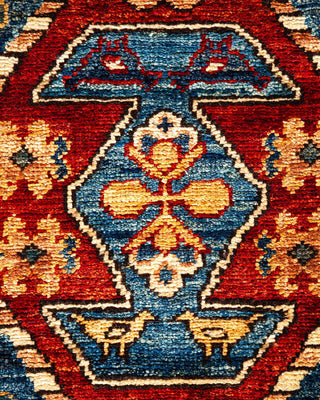 Traditional Serapi Orange Wool Runner 3' 5" x 6' 0" - Solo Rugs