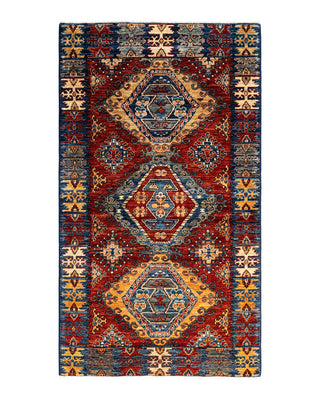 Traditional Serapi Orange Wool Runner 3' 5" x 6' 0" - Solo Rugs