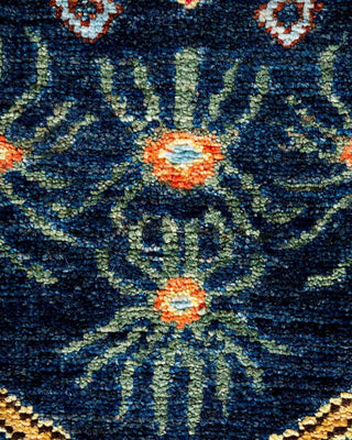 Traditional Serapi Blue Wool Runner 2' 7" x 9' 8" - Solo Rugs