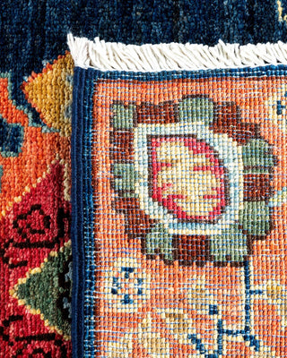 Traditional Serapi Blue Wool Runner 2' 7" x 9' 8" - Solo Rugs