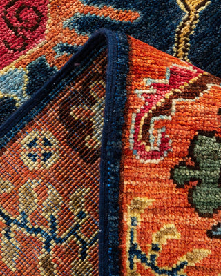 Traditional Serapi Blue Wool Runner 2' 7" x 9' 8" - Solo Rugs
