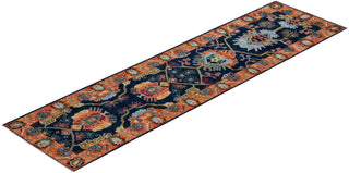 Traditional Serapi Blue Wool Runner 2' 7" x 9' 8" - Solo Rugs