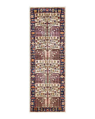 Traditional Serapi Ivory Wool Area Rug 2' 0" x 5' 9" - Solo Rugs