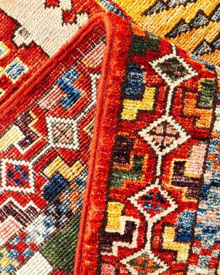 Traditional Serapi Orange Wool Area Rug 8' 9" x 12' 3" - Solo Rugs