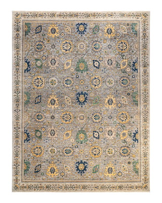 Traditional Serapi Gray Wool Area Rug 9' 2" x 12' 2" - Solo Rugs