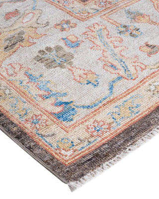 Traditional Oushak Beige Wool Area Rug 9' 2" x 11' 11" - Solo Rugs