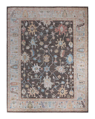 Traditional Oushak Beige Wool Area Rug 9' 2" x 11' 11" - Solo Rugs