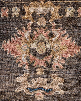 Traditional Oushak Beige Wool Area Rug 8' 1" x 9' 7" - Solo Rugs