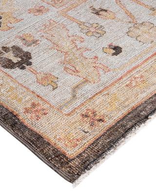 Traditional Oushak Brown Wool Area Rug 8' 2" x 10' 3" - Solo Rugs