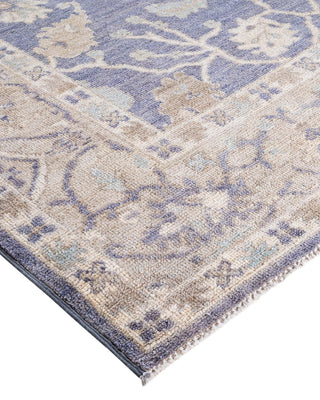 Traditional Oushak Gray Wool Area Rug 6' 1" x 8' 10" - Solo Rugs