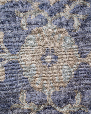 Traditional Oushak Gray Wool Area Rug 6' 1" x 8' 10" - Solo Rugs