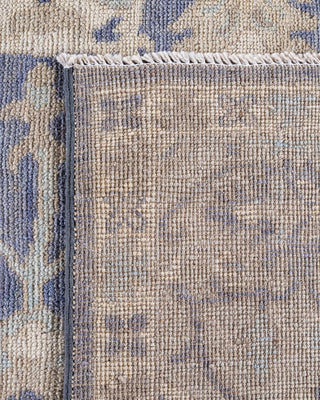 Traditional Oushak Gray Wool Area Rug 6' 1" x 8' 10" - Solo Rugs