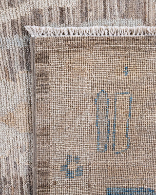 Traditional Oushak Brown Wool Area Rug 6' 2" x 8' 10" - Solo Rugs