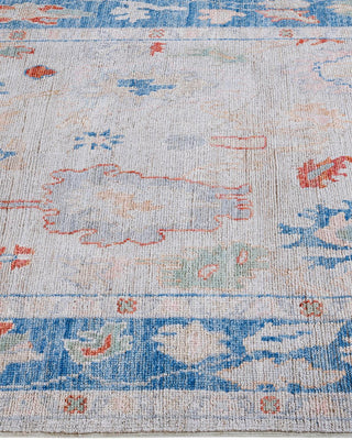 Traditional Oushak Ivory Wool Runner 3' 11" x 9' 8" - Solo Rugs