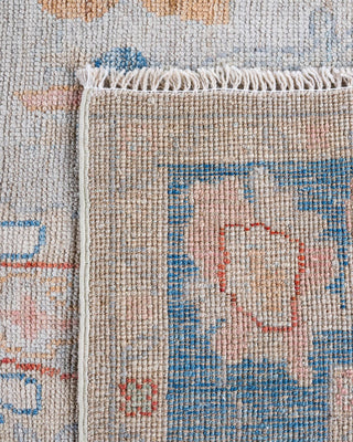 Traditional Oushak Ivory Wool Runner 3' 11" x 9' 8" - Solo Rugs