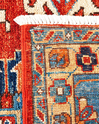 Traditional Serapi Orange Wool Area Rug 9' 0" x 11' 10" - Solo Rugs