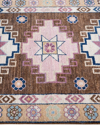 Traditional Oushak Brown Wool Runner 2' 9" x 8' 2" - Solo Rugs
