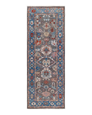 Traditional Oushak Brown Wool Runner 2' 10" x 7' 9" - Solo Rugs