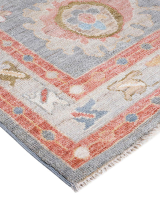 Traditional Oushak Gray Wool Runner 2' 8" x 9' 3" - Solo Rugs