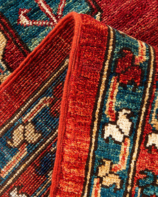 Traditional Serapi Orange Wool Area Rug 9' 9" x 14' 1" - Solo Rugs