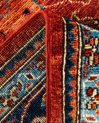 Traditional Serapi Orange Wool Area Rug 7' 11" x 9' 0" - Solo Rugs