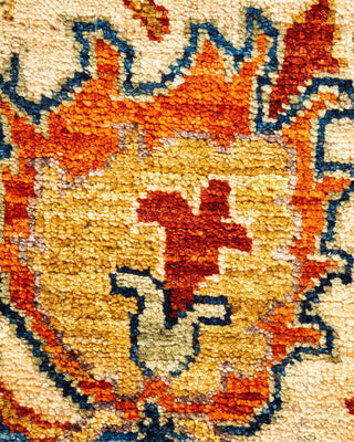 Traditional Serapi Orange Wool Area Rug 6' 0" x 8' 11" - Solo Rugs