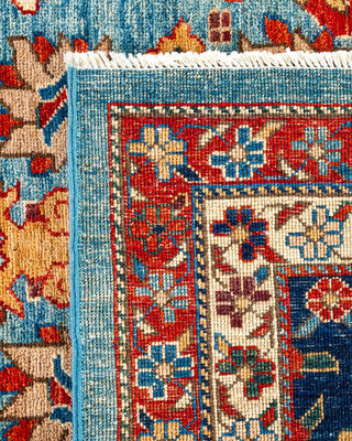 Traditional Serapi Light Blue Wool Area Rug 10' 0" x 13' 8" - Solo Rugs