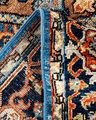 Traditional Serapi Light Blue Wool Area Rug 6' 0" x 9' 3" - Solo Rugs