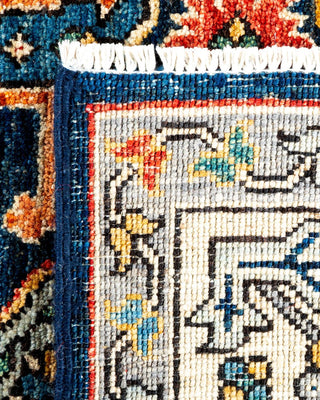 Traditional Serapi Blue Wool Area Rug 5' 10" x 8' 10" - Solo Rugs