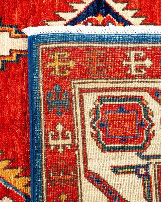 Traditional Serapi Blue Wool Area Rug 5' 1" x 7' 4" - Solo Rugs