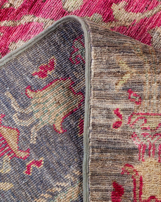Traditional Serapi Purple Wool Area Rug 4' 8" x 8' 2" - Solo Rugs