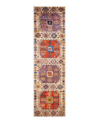 Traditional Serapi Beige Wool Area Rug 3' 8" x 13' 5" - Solo Rugs
