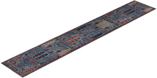 Traditional Serapi Light Blue Wool Runner 2' 9" x 17' 8" - Solo Rugs