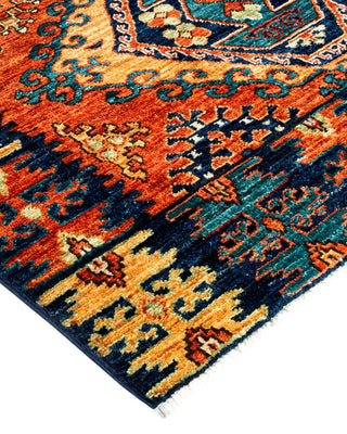 Traditional Serapi Orange Wool Runner 3' 4" x 6' 3" - Solo Rugs