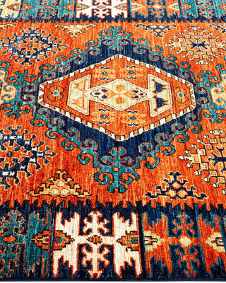 Traditional Serapi Orange Wool Runner 3' 4" x 6' 3" - Solo Rugs