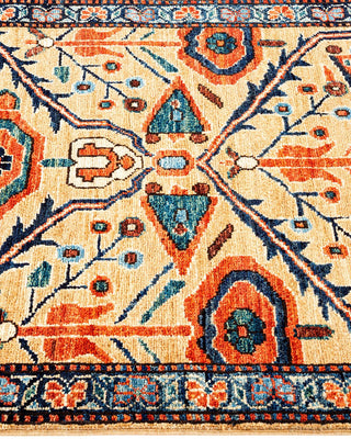 Traditional Serapi Yellow Wool Runner 2' 8" x 9' 7" - Solo Rugs