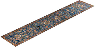 Traditional Serapi Light Blue Wool Runner 2' 10" x 15' 7" - Solo Rugs