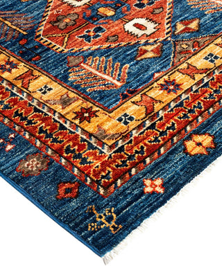 Traditional Serapi Blue Wool Runner 2' 8" x 16' 2" - Solo Rugs